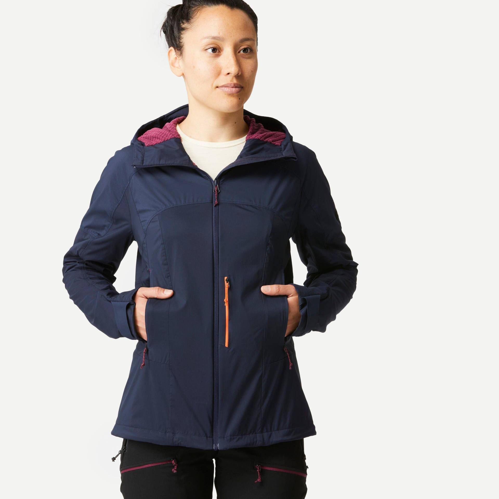 Softshell-jacke - Mt900 Damen Blau Bedruckt L von FORCLAZ