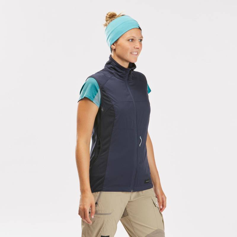 Softshell-jacke - Trek500 Wind Damen Blau Bedruckt XS von FORCLAZ