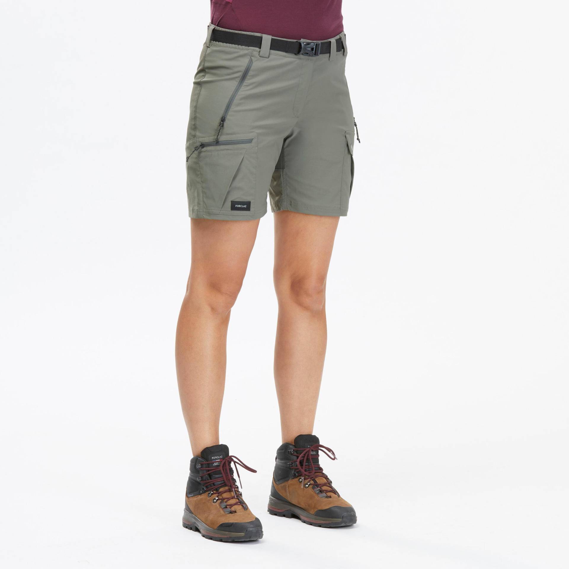 FORCLAZ - Shorts MT500, für Damen, Gewittergrau, Größe 48 von FORCLAZ