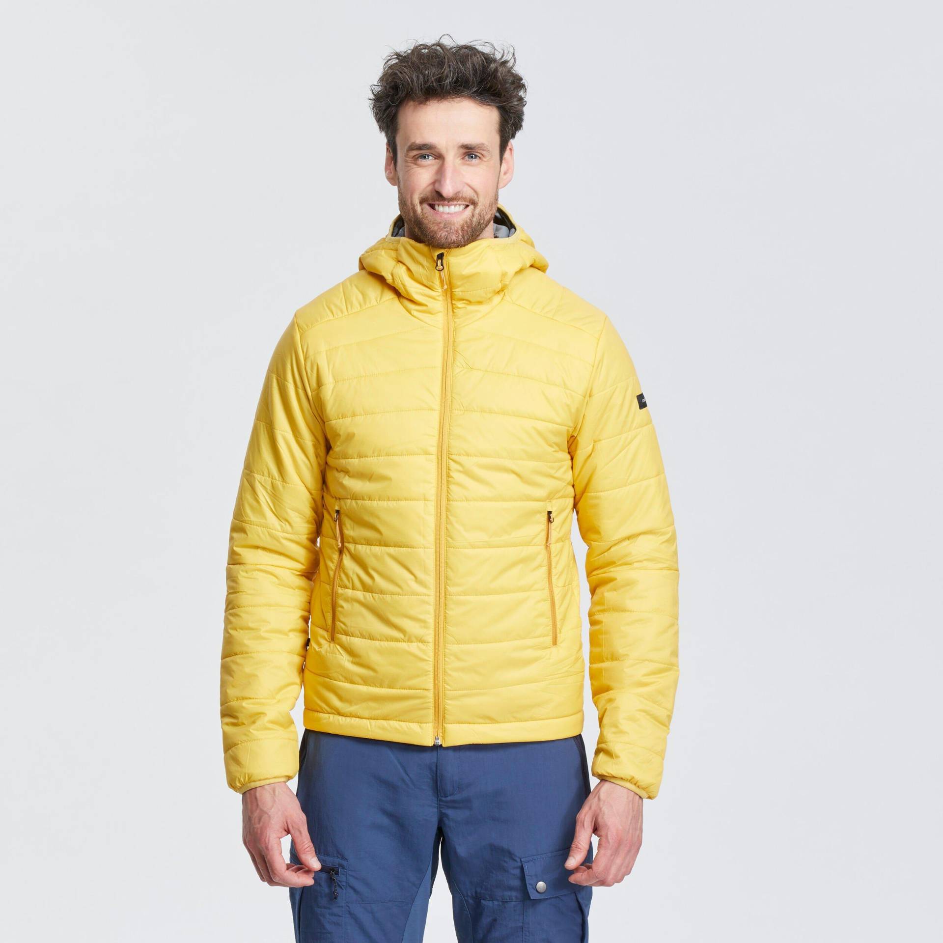 Wattierte Jacke - Mt100 Synth Herren Gelb Bunt 3XL von FORCLAZ