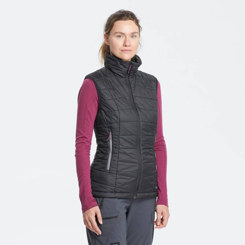 Wattierte Jacke - Trek100 Damen Schwarz Leicht 52/2XL von FORCLAZ