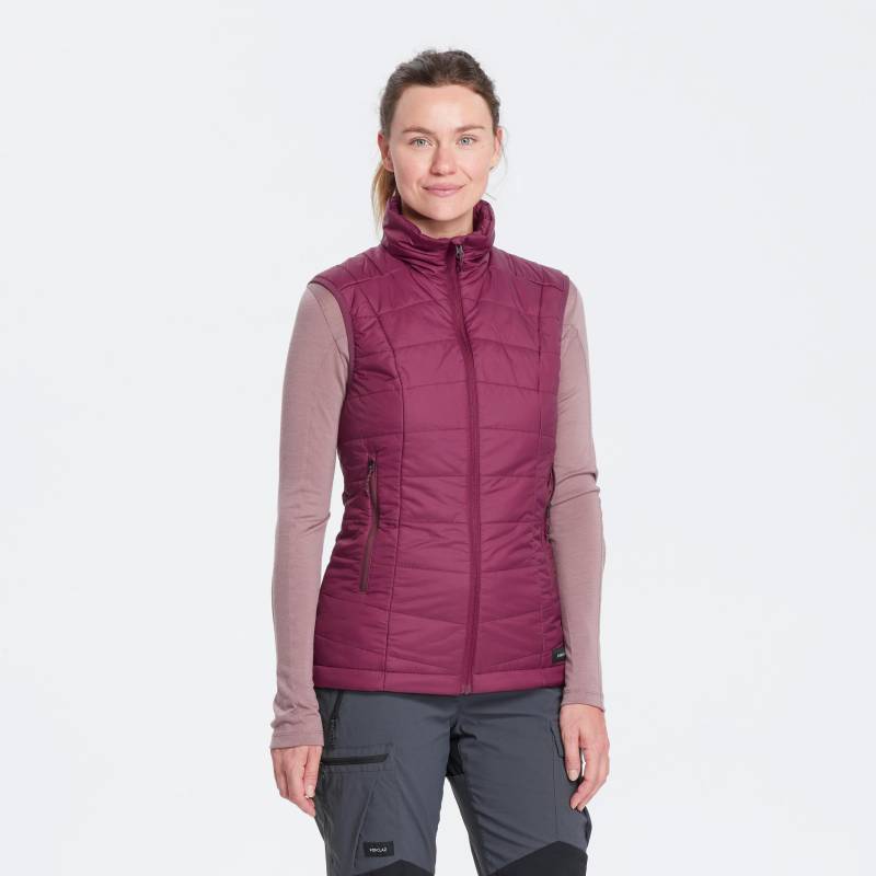 Wattierte Jacke - Trek100 Damen Violett Bedruckt XL von FORCLAZ