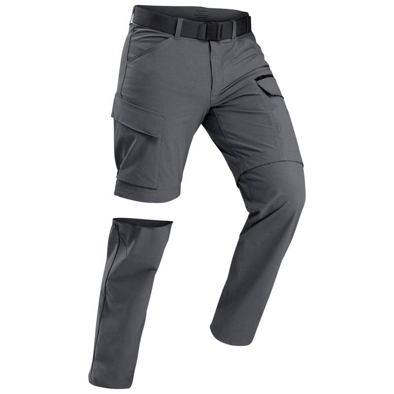 Zip-off-hose - Travel 900 Modul Herren Gewittergrau 40/M von FORCLAZ