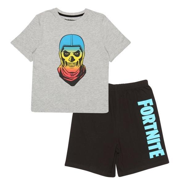 Gradient Schlafanzug Mit Shorts Jungen Schwarz 134 von FORTNITE