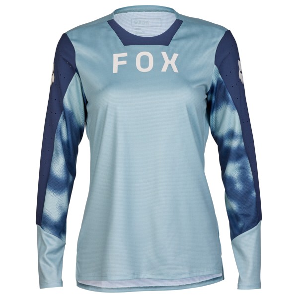 FOX Racing - Women's Defend L/S Jersey Taunt - Velotrikot Gr L grau von FOX Racing