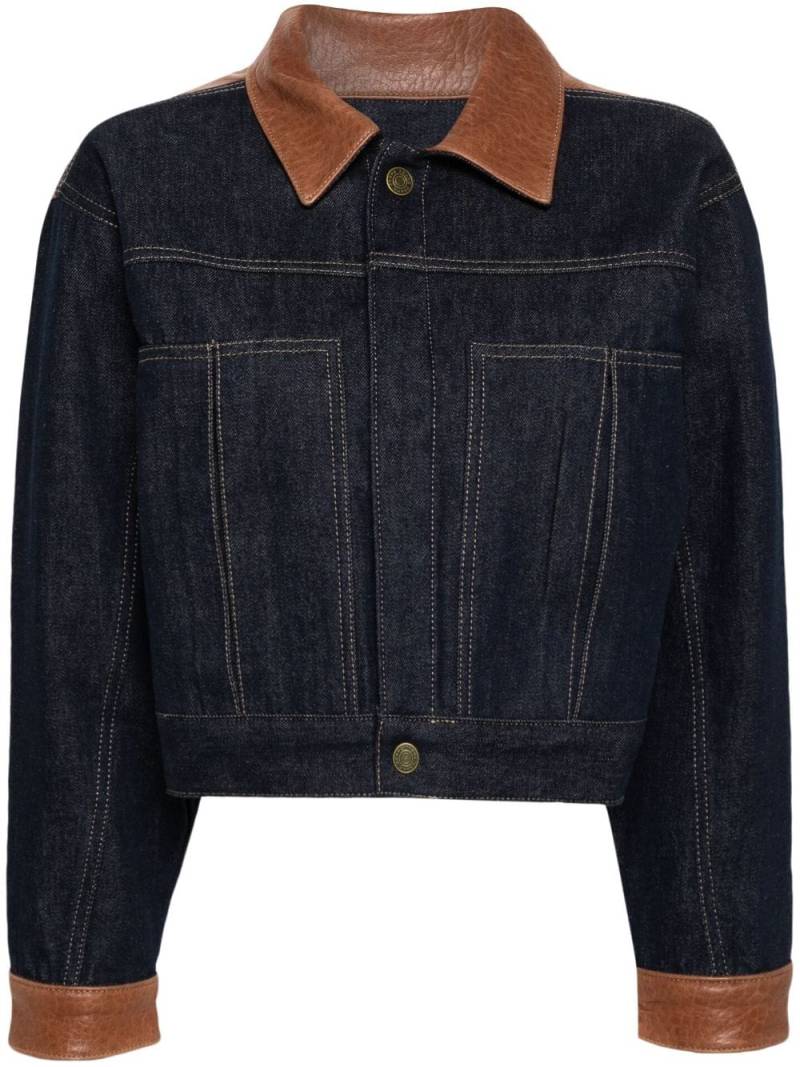 FRAME Atelier panelled shirt jacket - Blue von FRAME