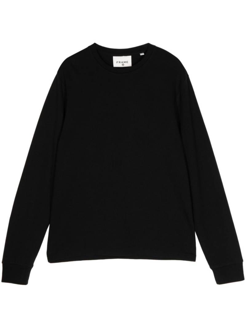 FRAME Duo Fold crew-neck jumper - Black von FRAME