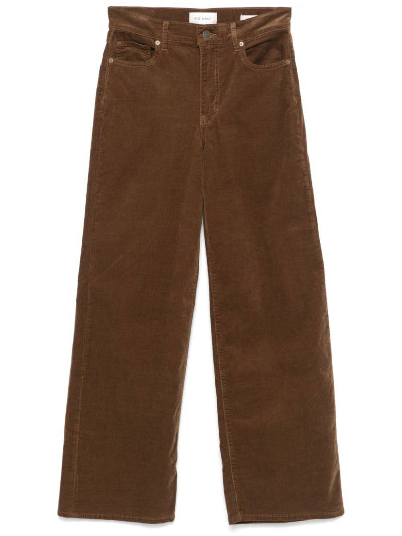 FRAME Le Slim palazzo pants - Brown von FRAME