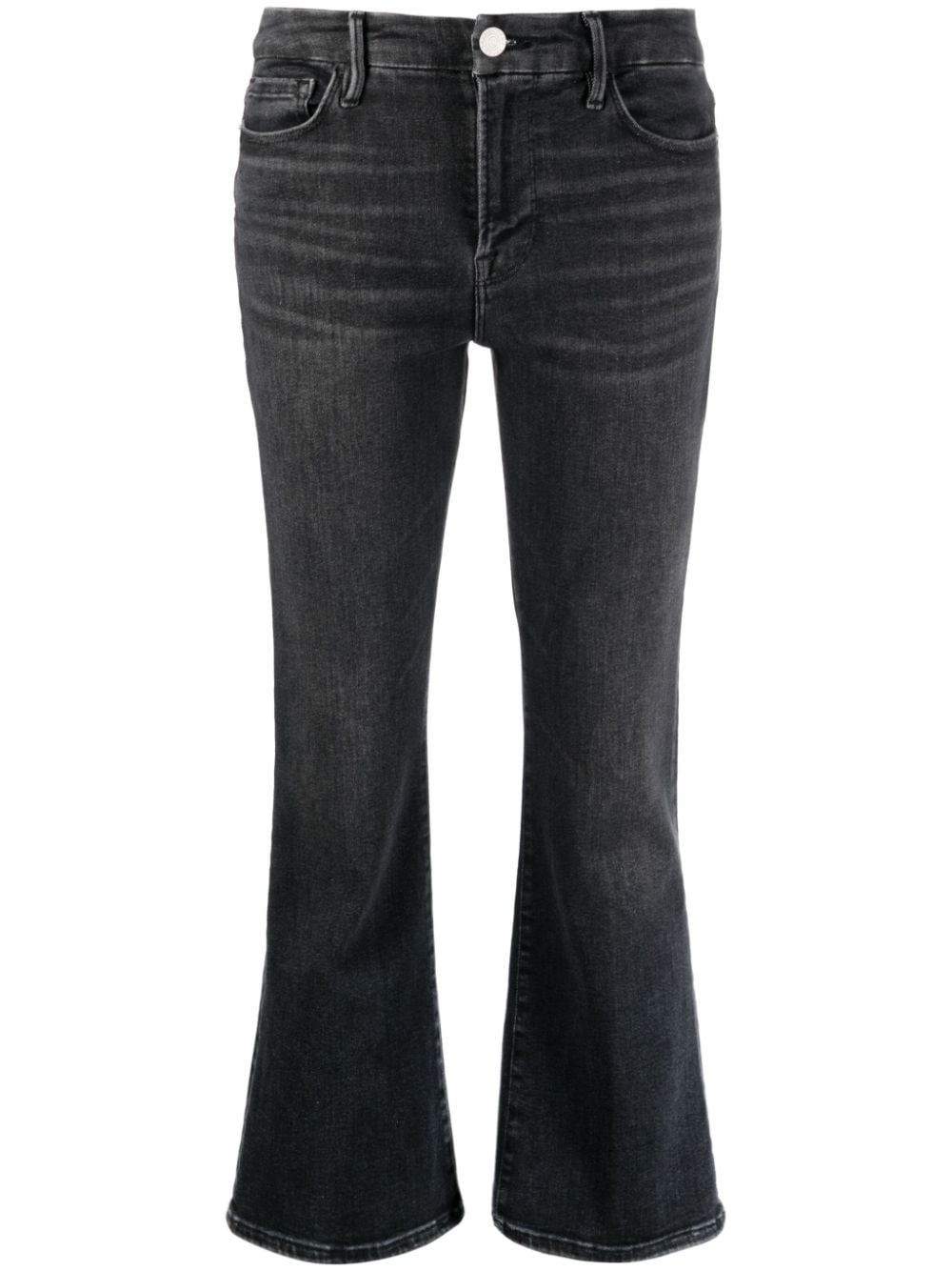 FRAME Le Super High cropped jeans - Black von FRAME