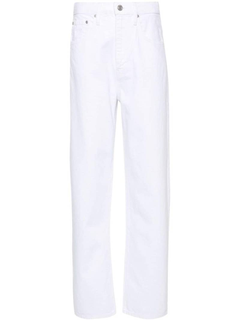 FRAME Long Barrel high-rise jeans - White von FRAME