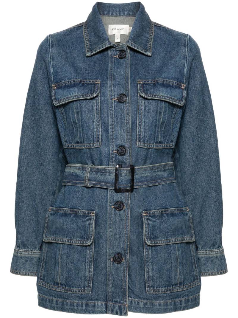 FRAME Safari denim jacket - Blue von FRAME