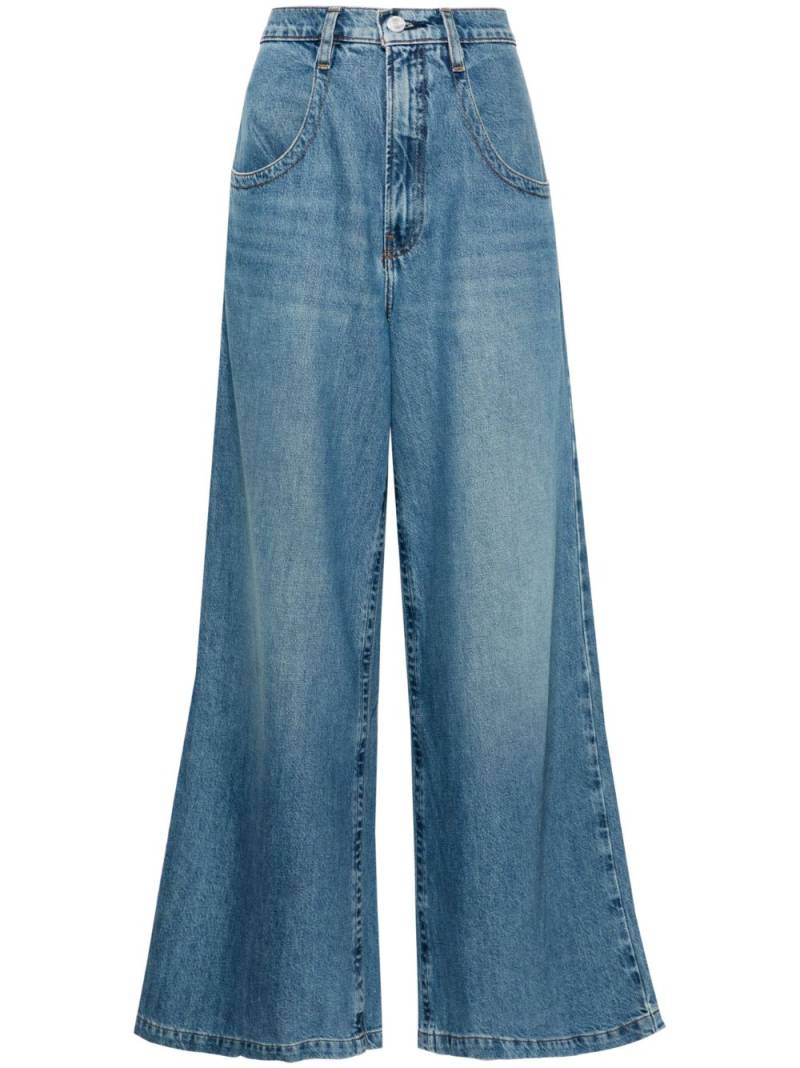 FRAME Skater high-rise wide-leg jeans - Blue von FRAME