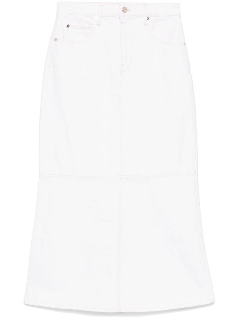 FRAME The Flounce midi skirt - White von FRAME