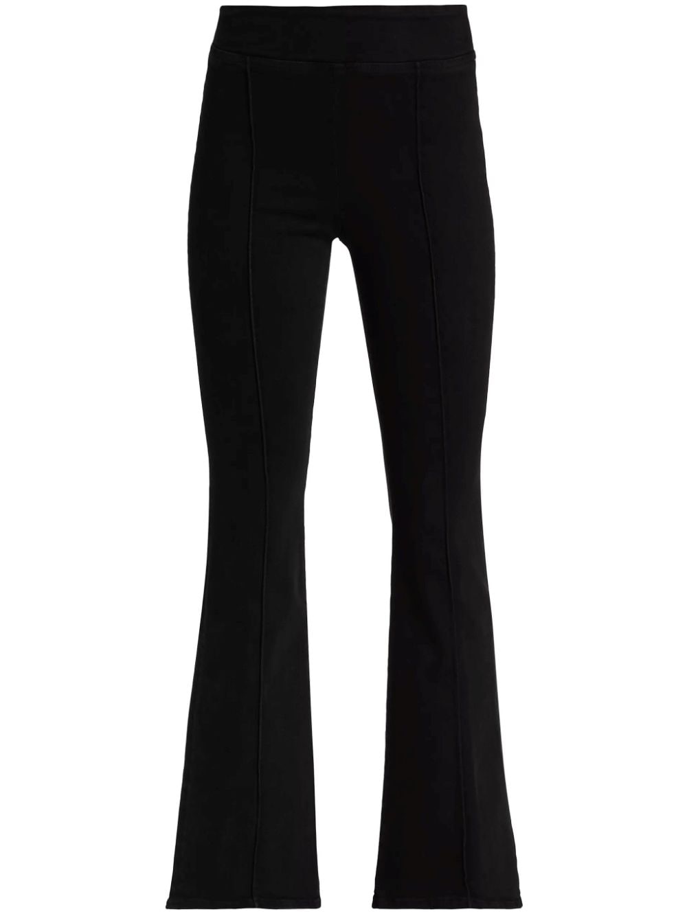 FRAME The Jetset Flare Pintuck jeans - Black von FRAME