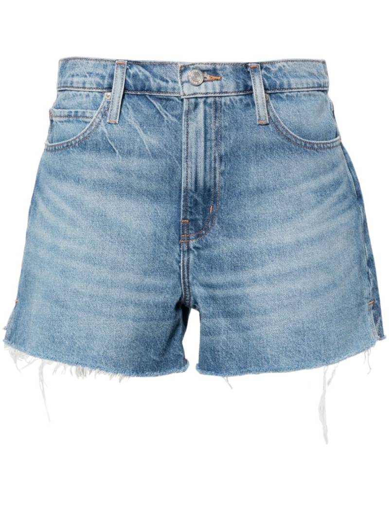 FRAME Vintage raw-cut denim shorts - Blue von FRAME