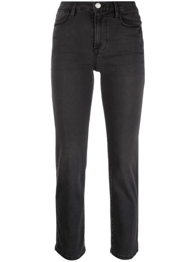 FRAME cropped straight-leg jeans - Black von FRAME