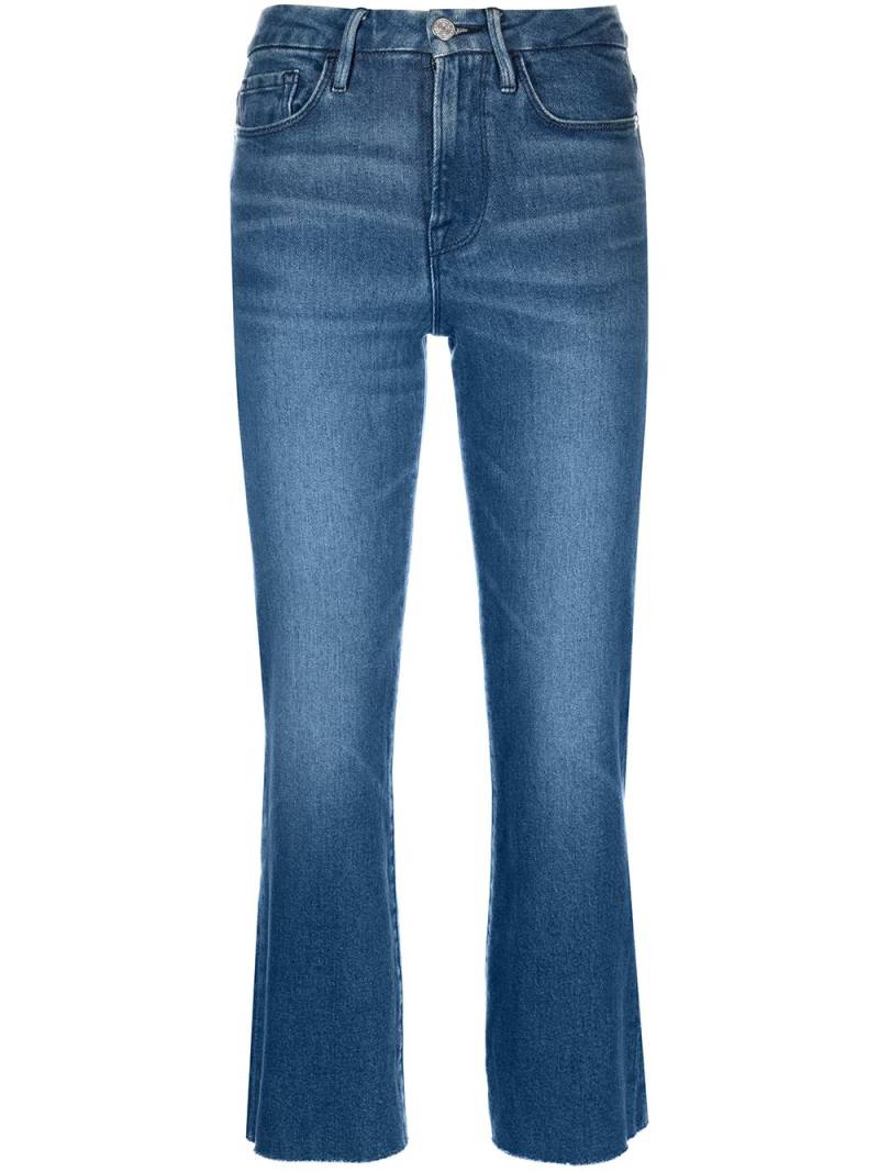 FRAME high-rise cropped jeans - Blue von FRAME