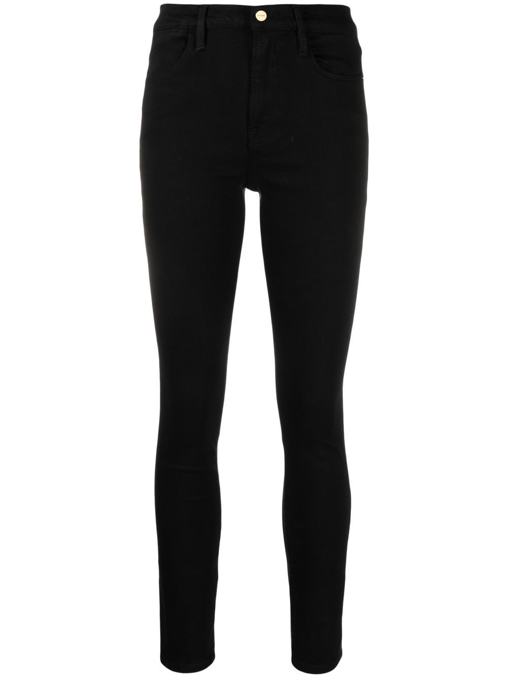 FRAME high rise skinny jeans - Black von FRAME