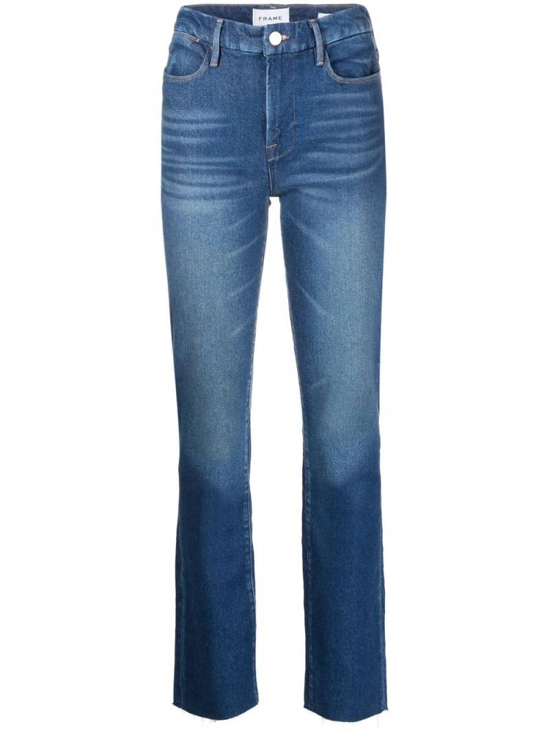 FRAME high-rise straight-leg jeans - Blue von FRAME