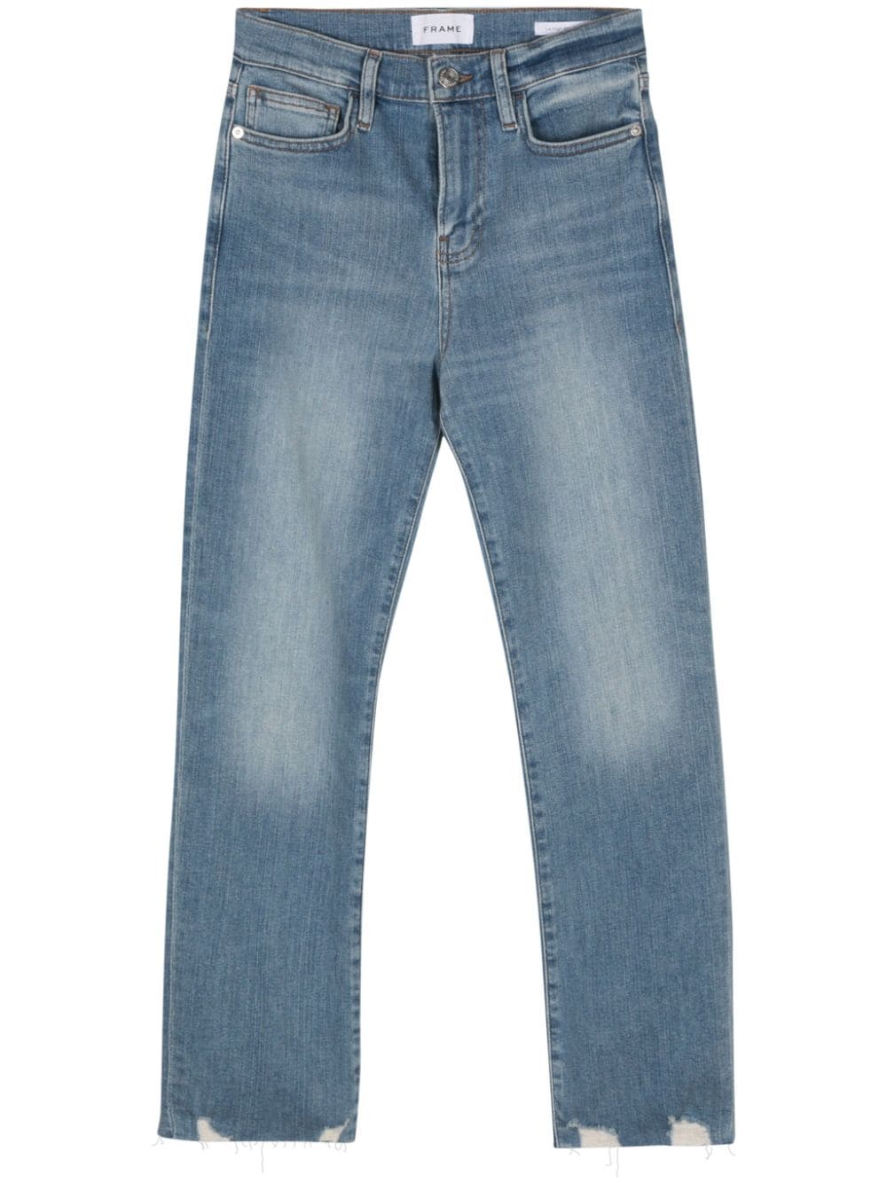 FRAME high-rise straight-leg jeans - Blue von FRAME