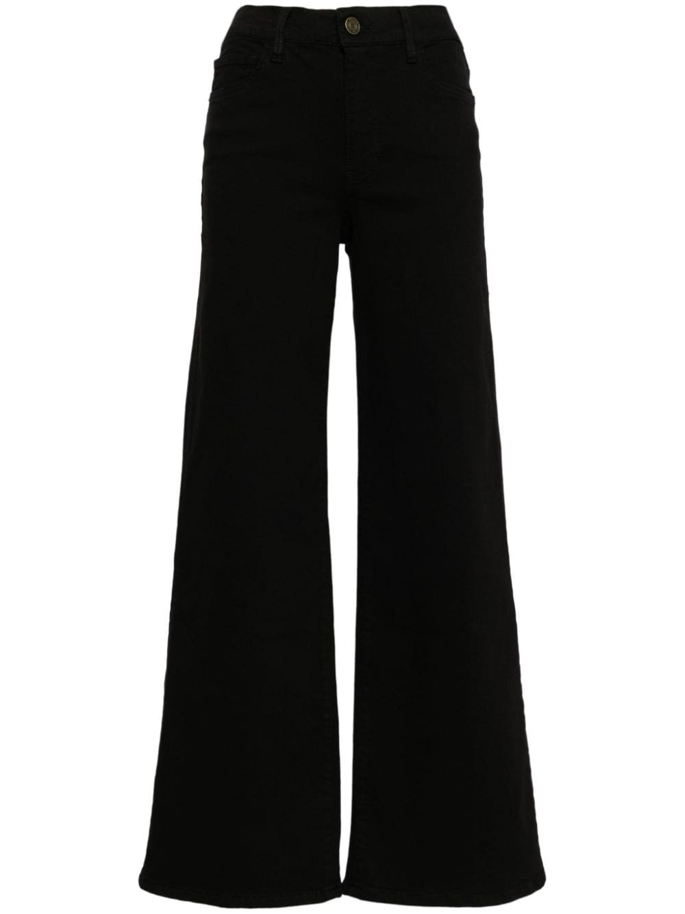 FRAME high-rise wide-leg jeans - Black von FRAME