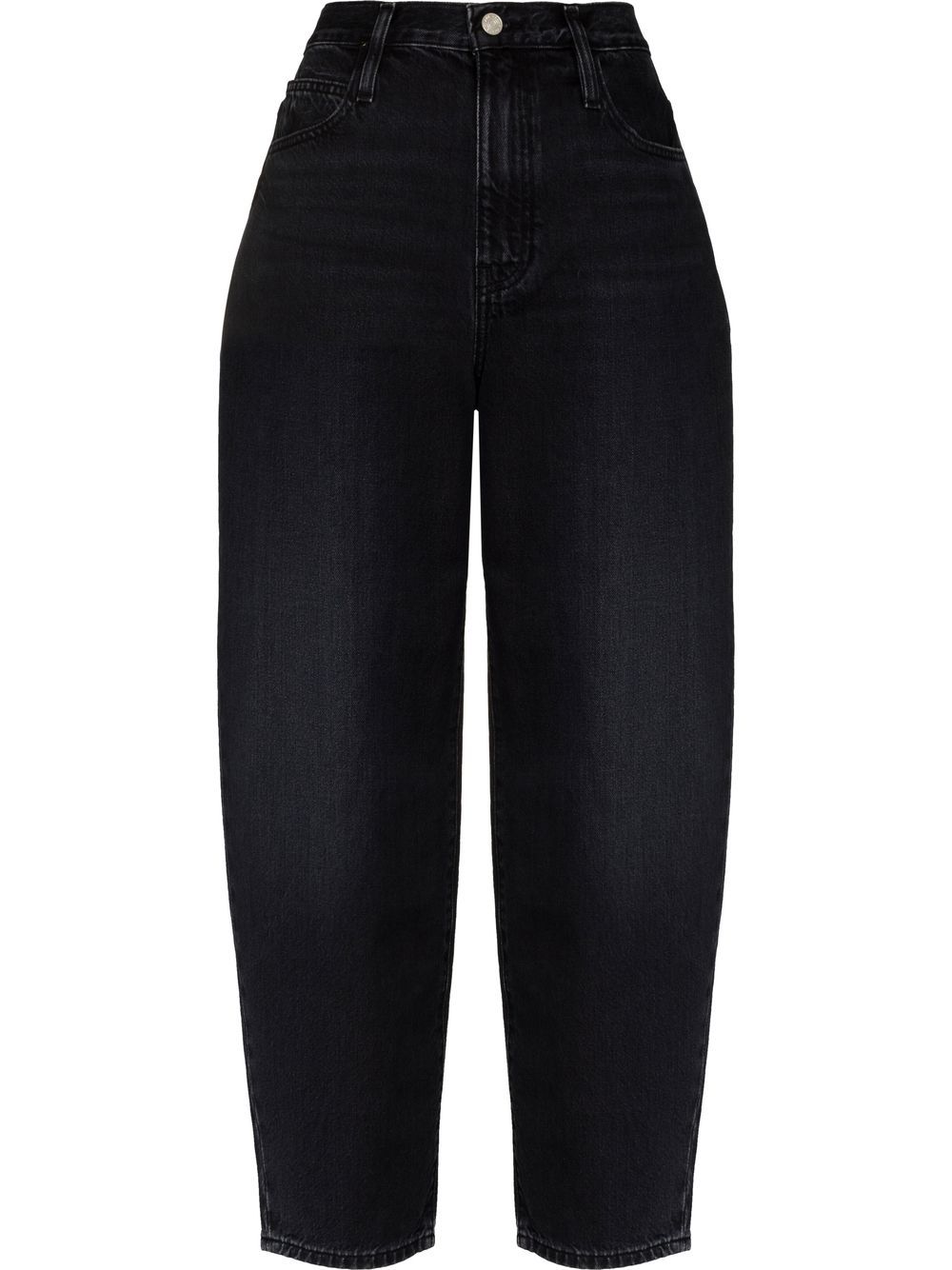 FRAME high-waisted straight-leg jeans - Black von FRAME