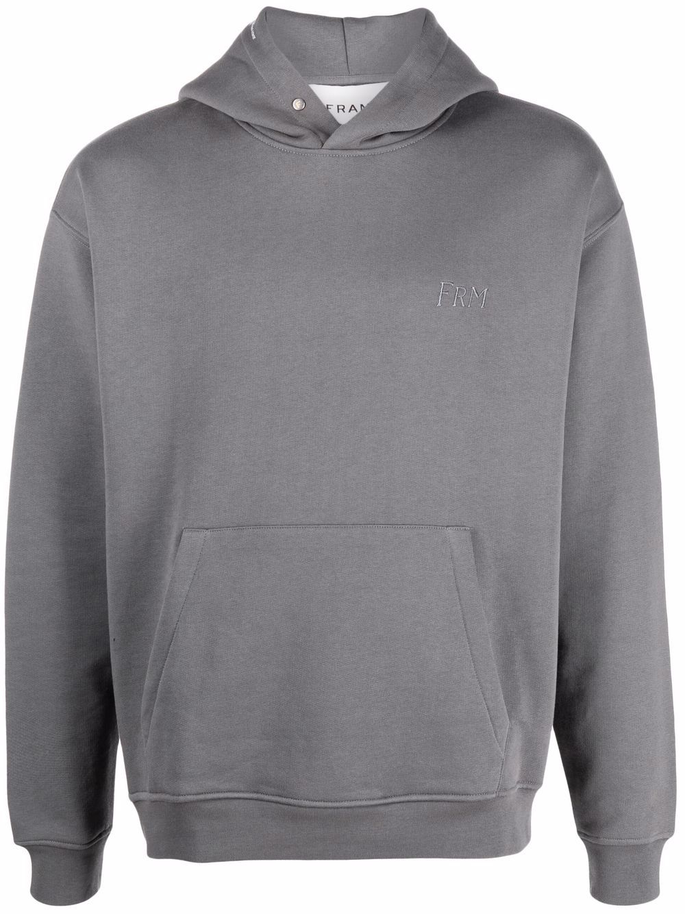 FRAME logo-embroidered hoodie - Grey von FRAME