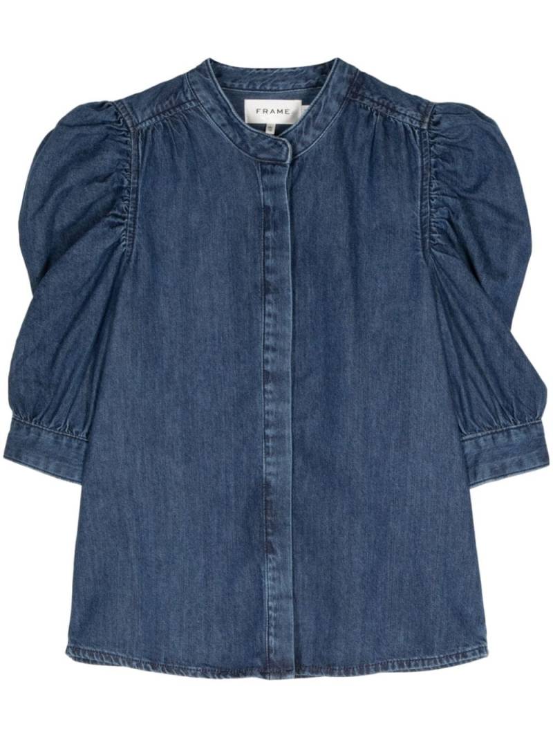 FRAME puff-sleeve denim shirt - Blue von FRAME