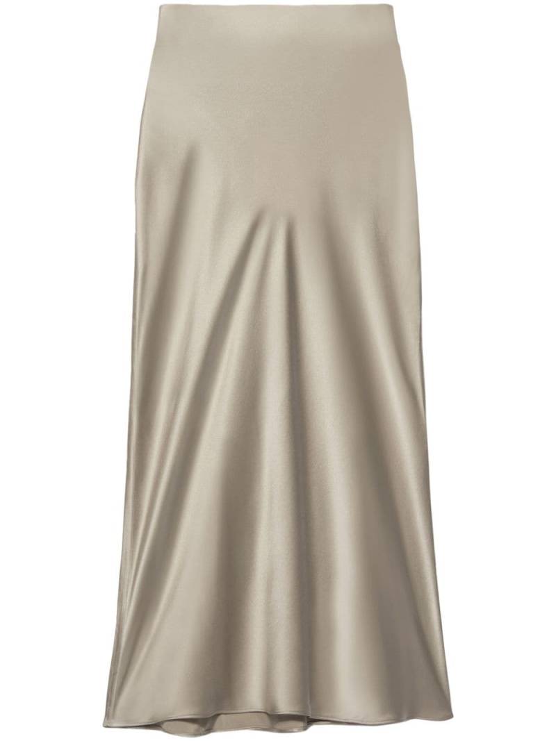 FRAME silk midi skirt - Neutrals von FRAME