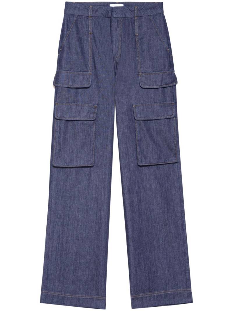 FRAME straight-leg cargo-pocket trousers - Blue von FRAME