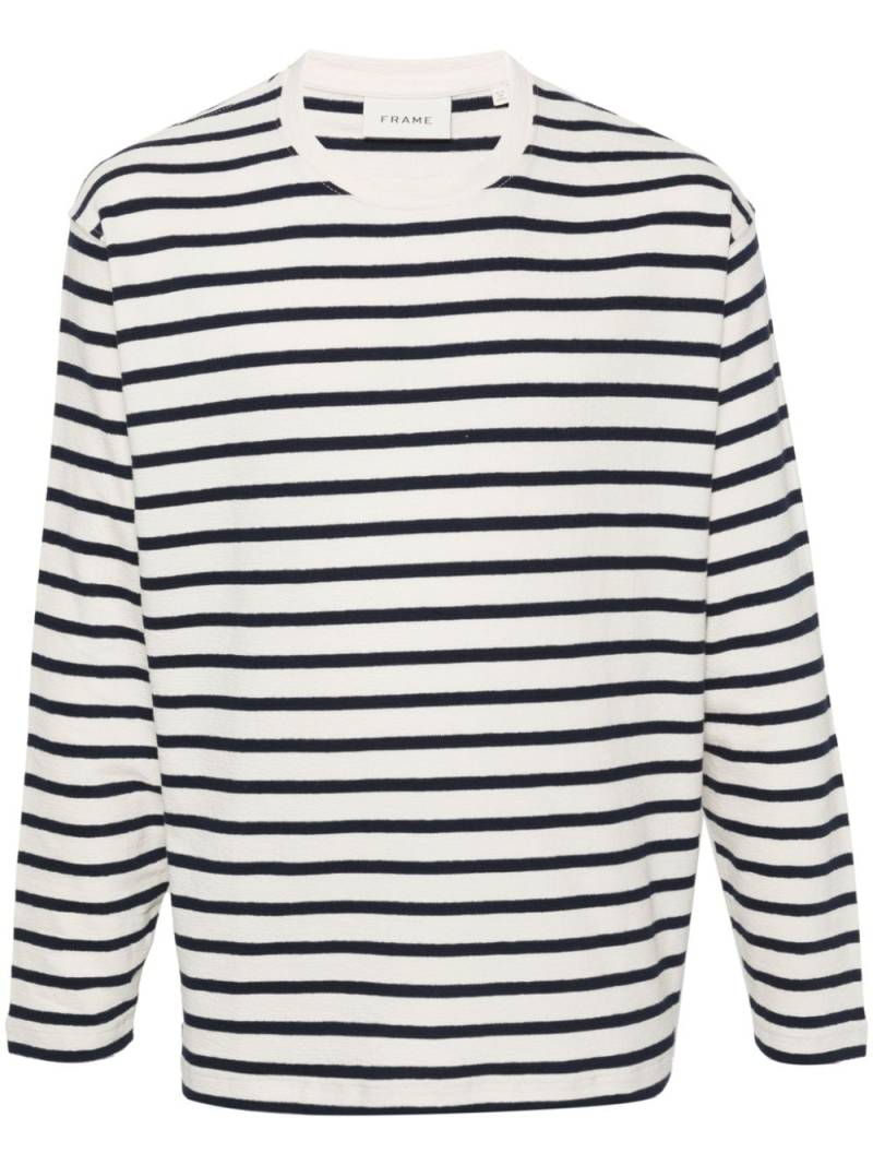 FRAME striped long-sleeve T-shirt - Blue von FRAME