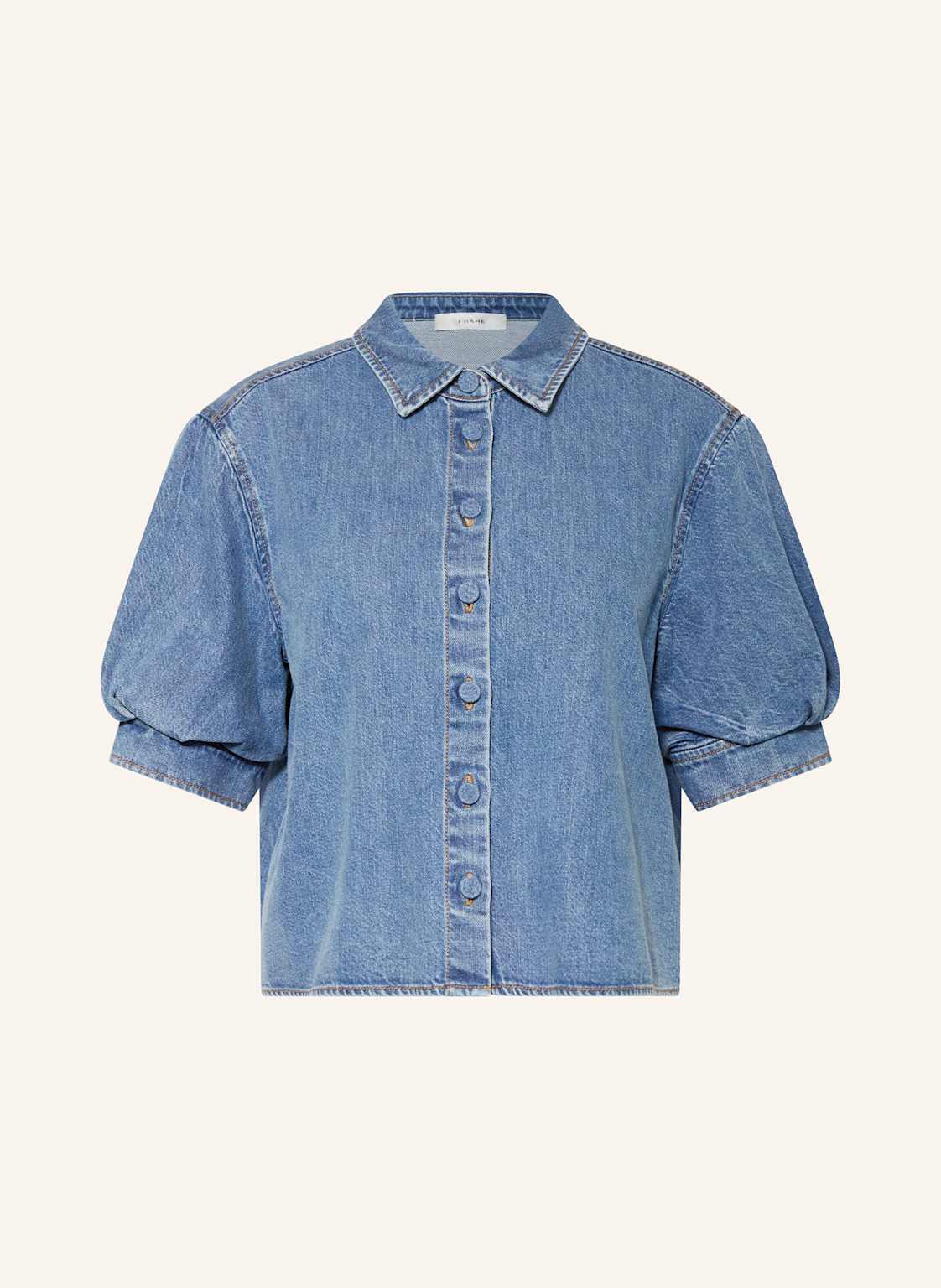 Frame Jeansbluse The Billow blau von FRAME