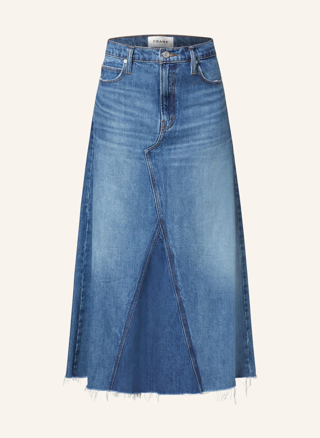 Frame Jeansrock The Dorothy Skirt blau von FRAME