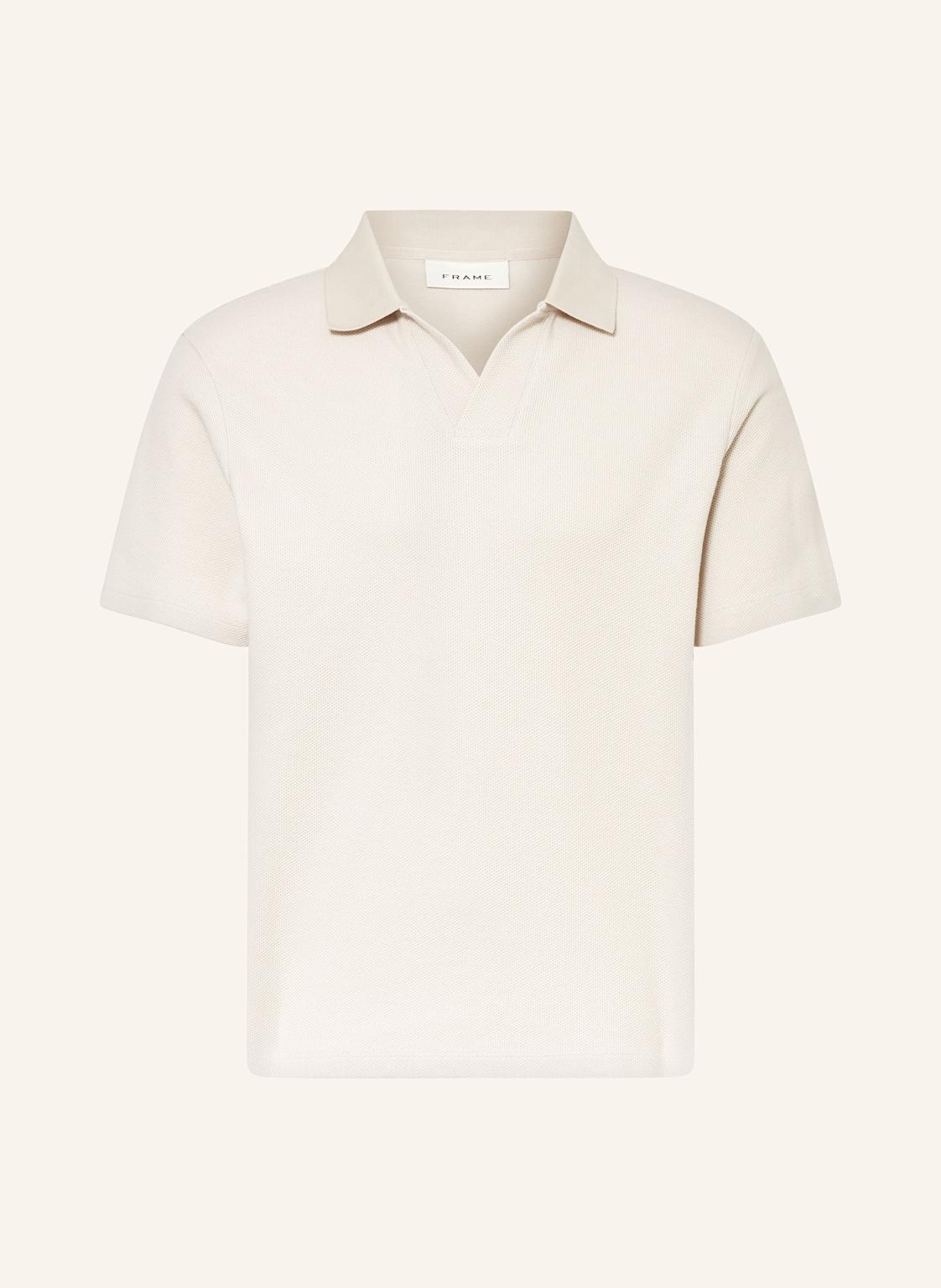 Frame Piqué-Poloshirt beige von FRAME