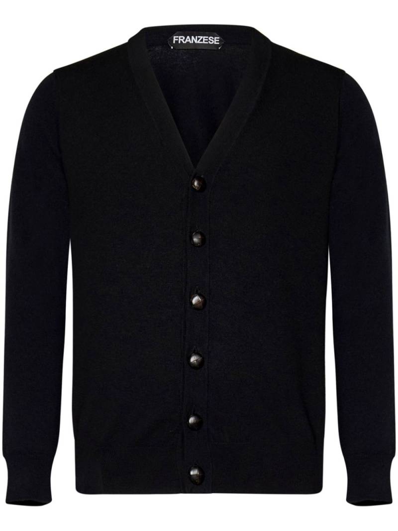 FRANZESE COLLECTION Brad Pitt cardigan - Black von FRANZESE COLLECTION