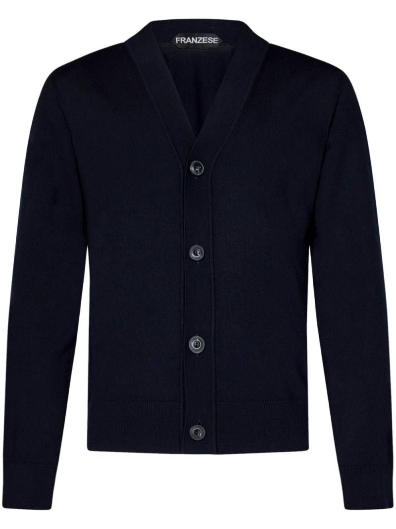 FRANZESE COLLECTION James Bond cardigan - Blue von FRANZESE COLLECTION