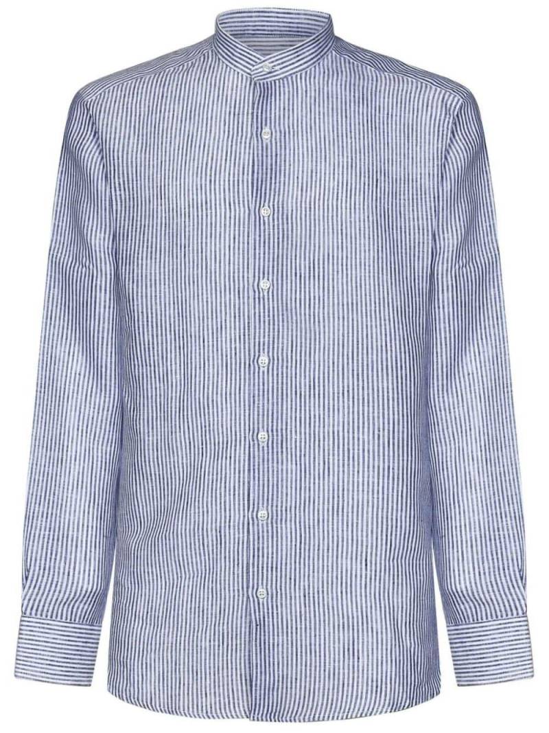 FRANZESE COLLECTION James Bond striped shirt - Blue von FRANZESE COLLECTION