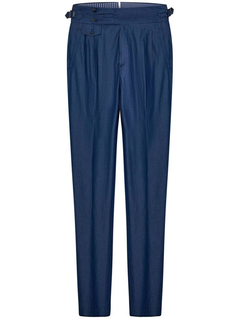 FRANZESE COLLECTION Principe Di Savoia tapered trousers - Blue von FRANZESE COLLECTION