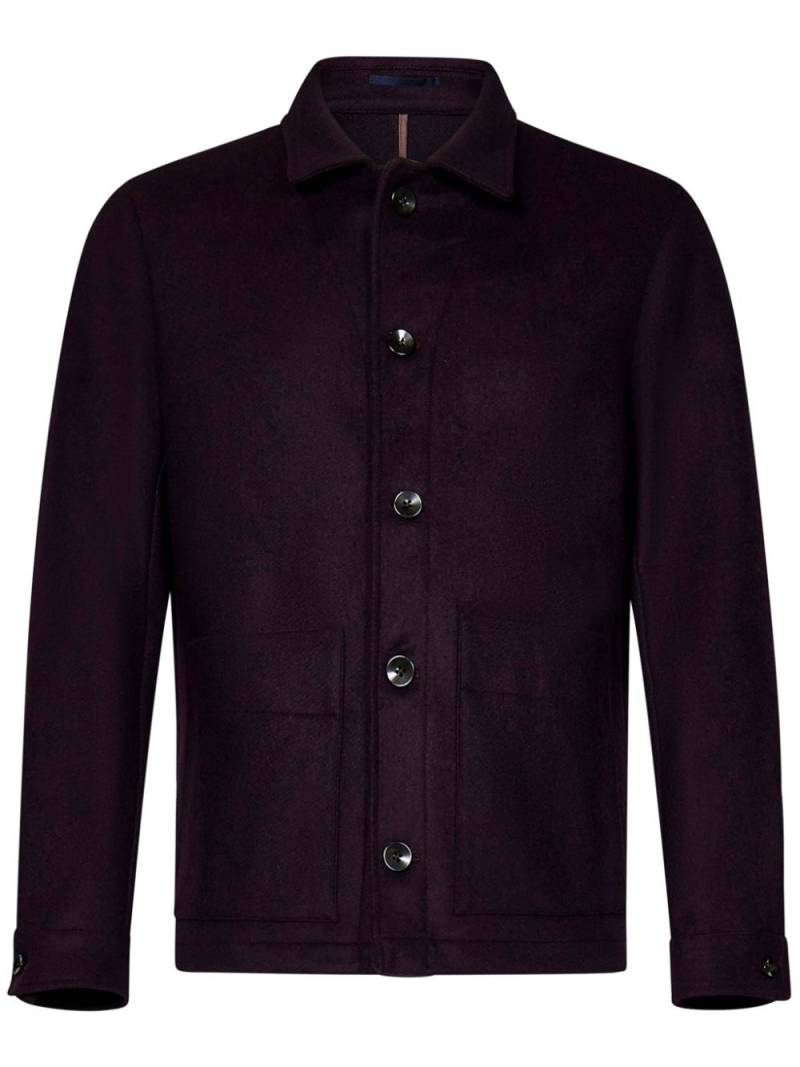 FRANZESE COLLECTION Pronta Sartoria shirt jacket - Purple von FRANZESE COLLECTION