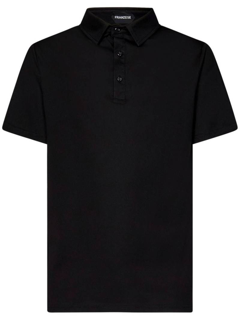 FRANZESE COLLECTION cotton polo shirt - Black von FRANZESE COLLECTION