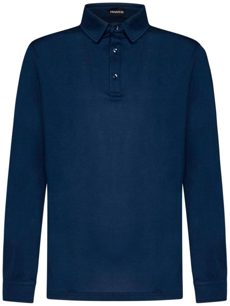 FRANZESE COLLECTION cotton polo shirt - Blue von FRANZESE COLLECTION