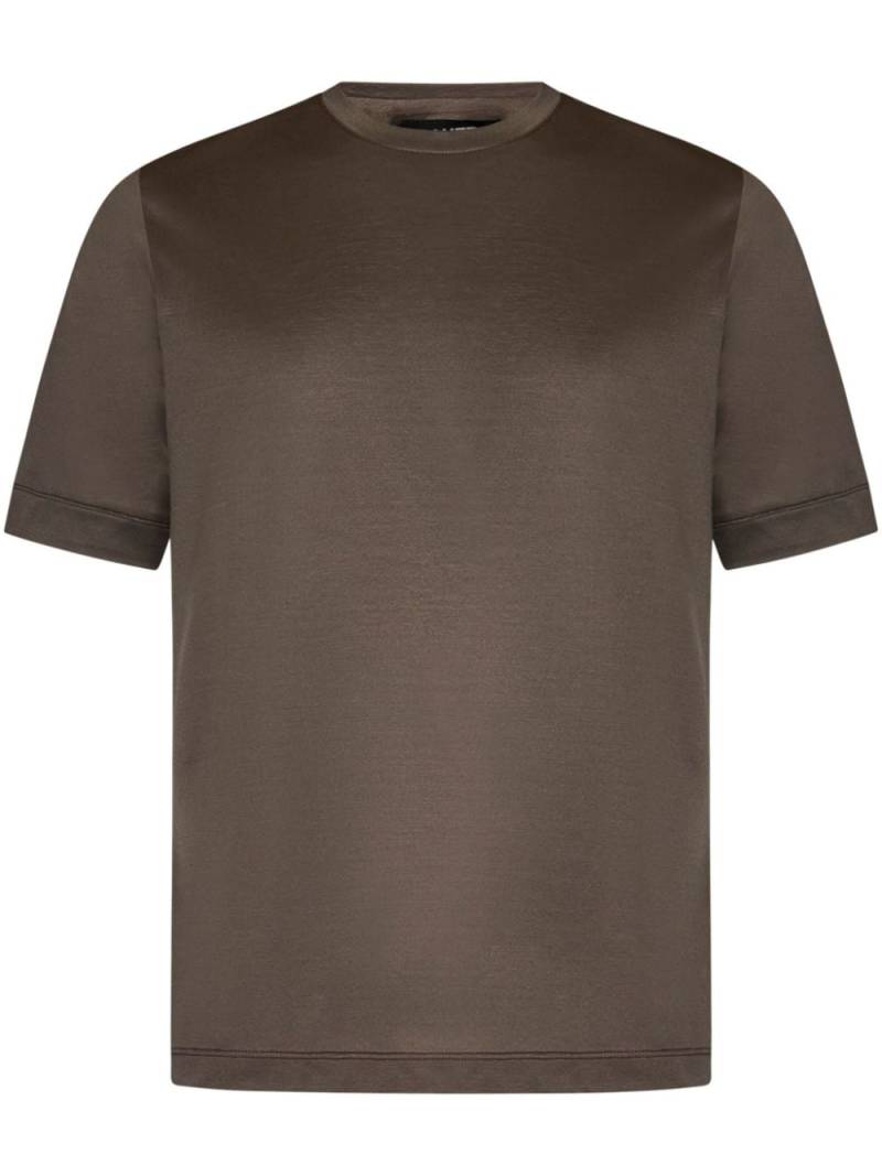 FRANZESE COLLECTION cotton t-shirt - Brown von FRANZESE COLLECTION