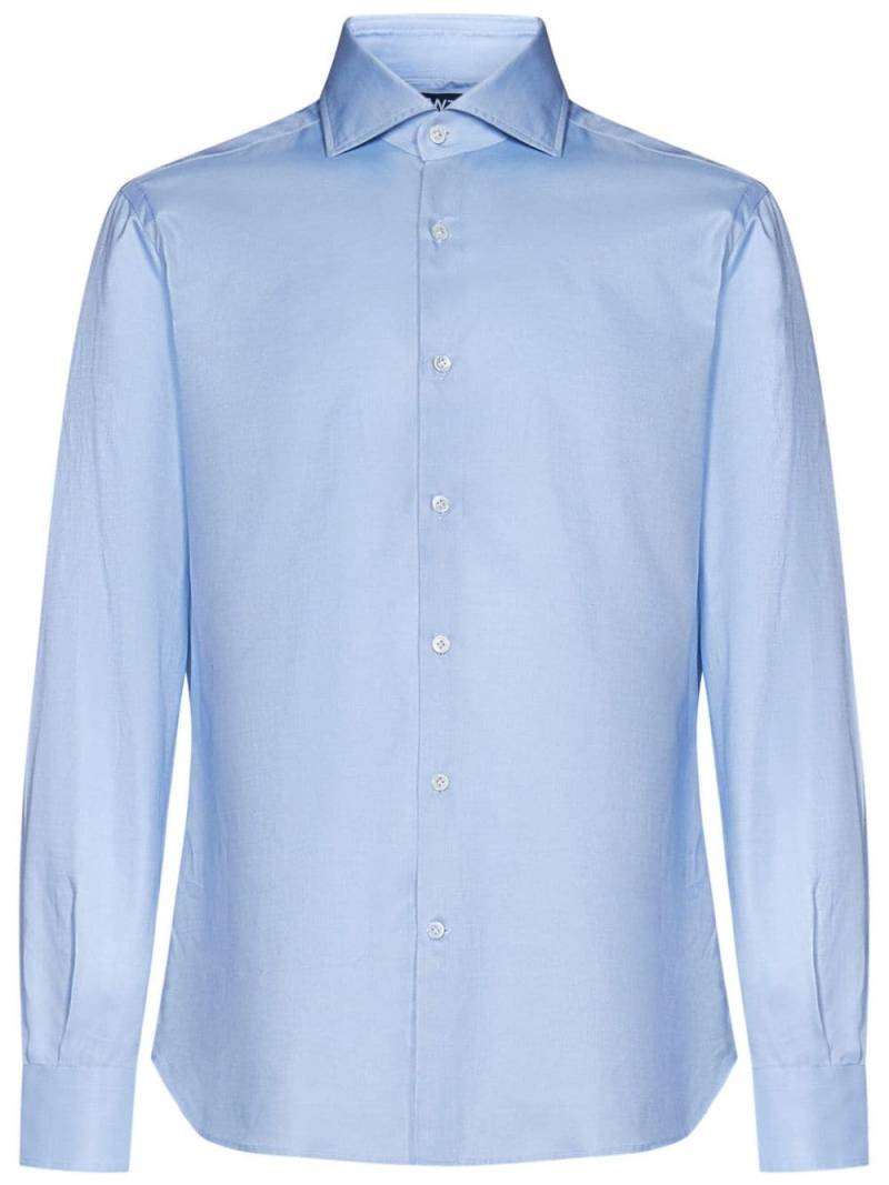 FRANZESE COLLECTION poplin shirt - Blue von FRANZESE COLLECTION