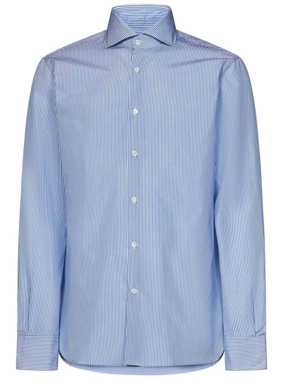 FRANZESE COLLECTION striped shirt - Blue von FRANZESE COLLECTION