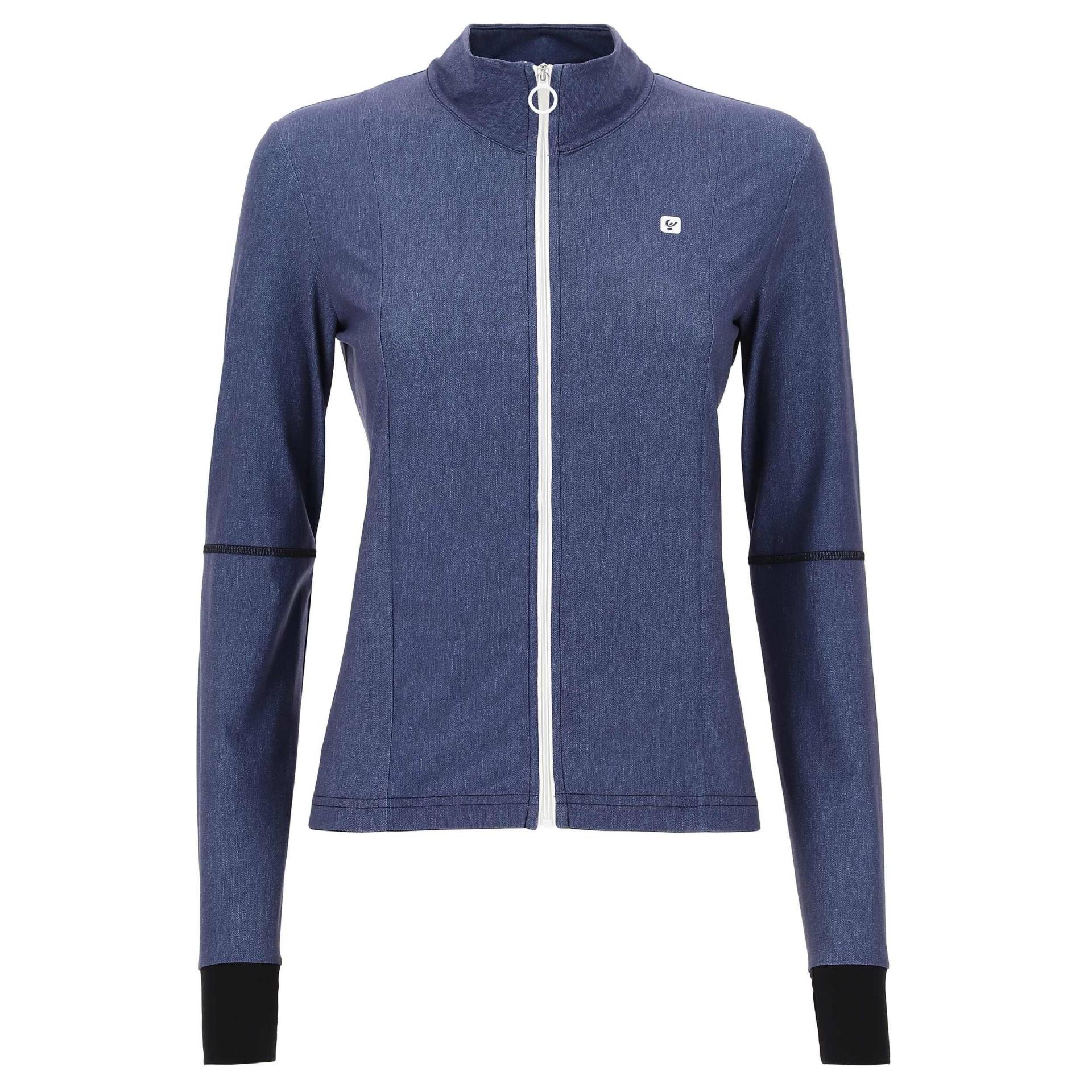 Full Zip Sweatshirt Damen Blau Denim XS