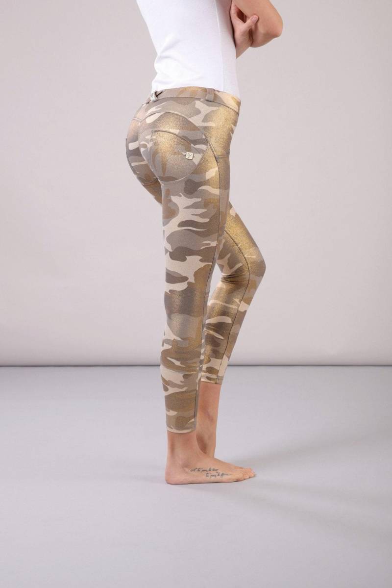 Freddy - WR.UP® Shaping Pants 7/8, für Damen, Gold, Größe M von Freddy