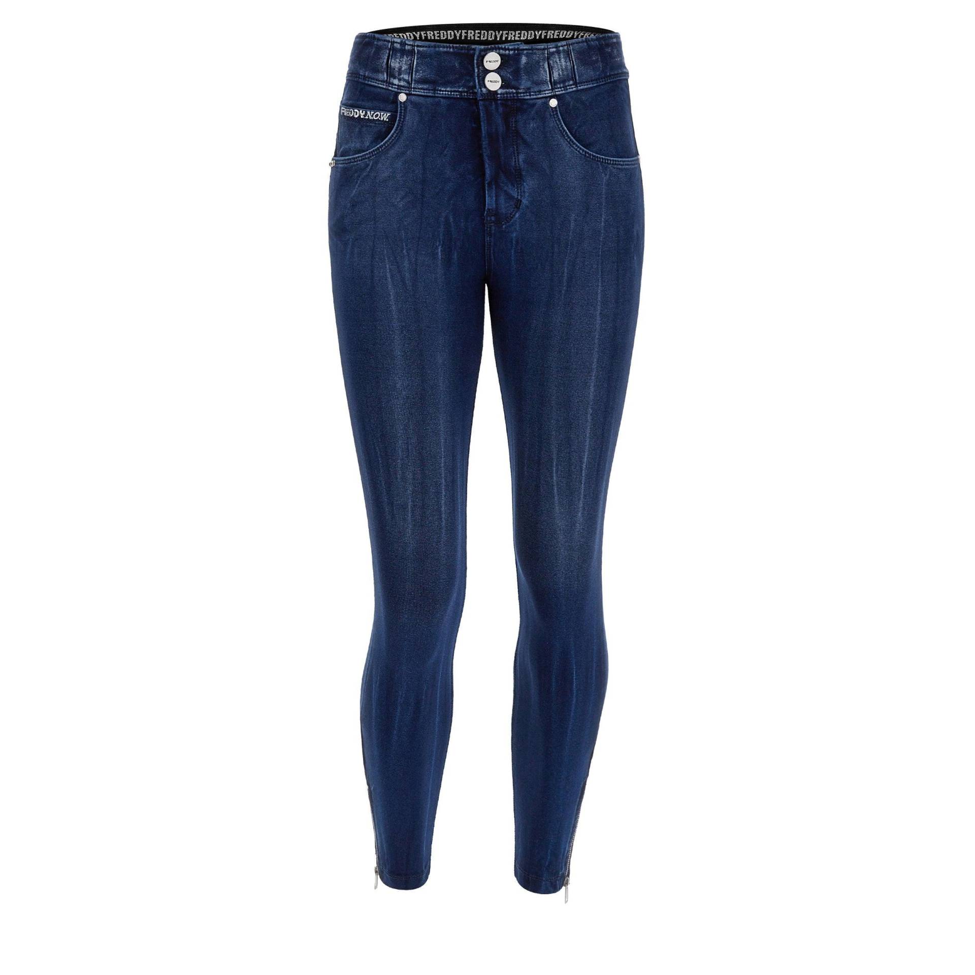 Freddy - N.O.W.® Pants 7/8, für Damen, Blau Denim, Größe S von Freddy