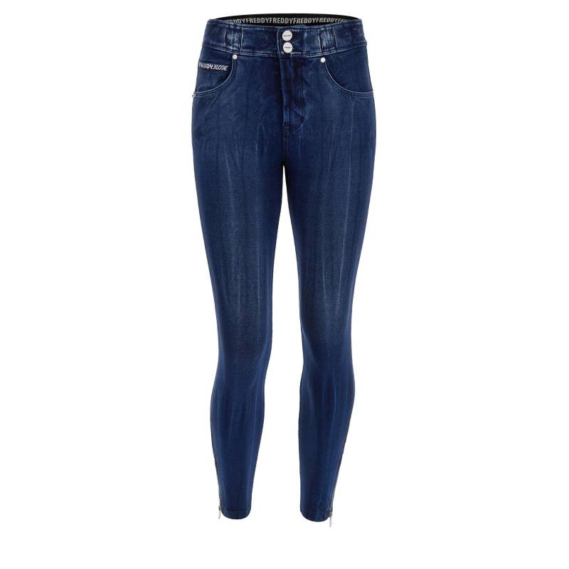 Freddy - N.O.W.® Pants 7/8, für Damen, Blau Denim, Größe XS von Freddy