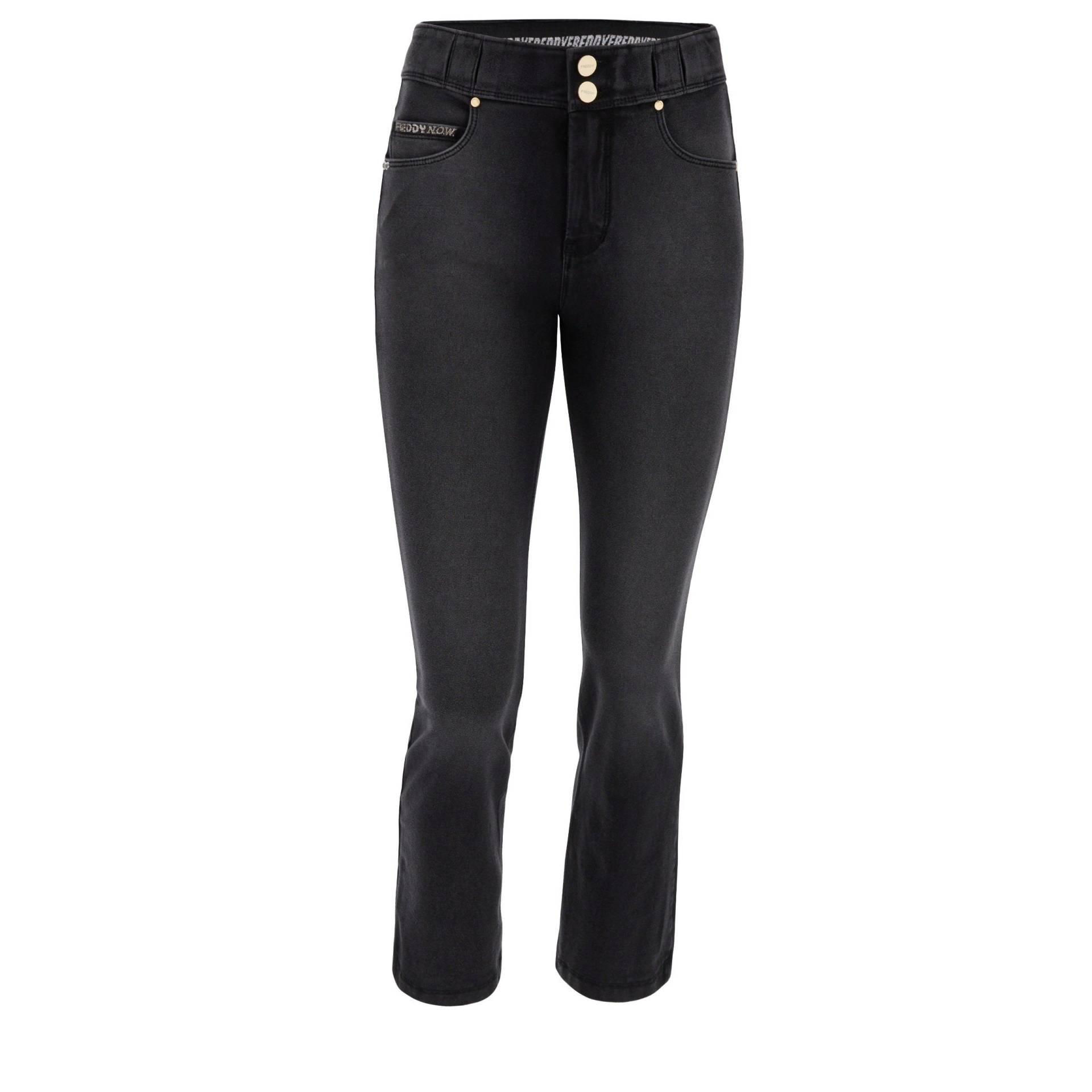 Freddy - N.O.W.® Pants 7/8, für Damen, Schwarz, Größe L von Freddy