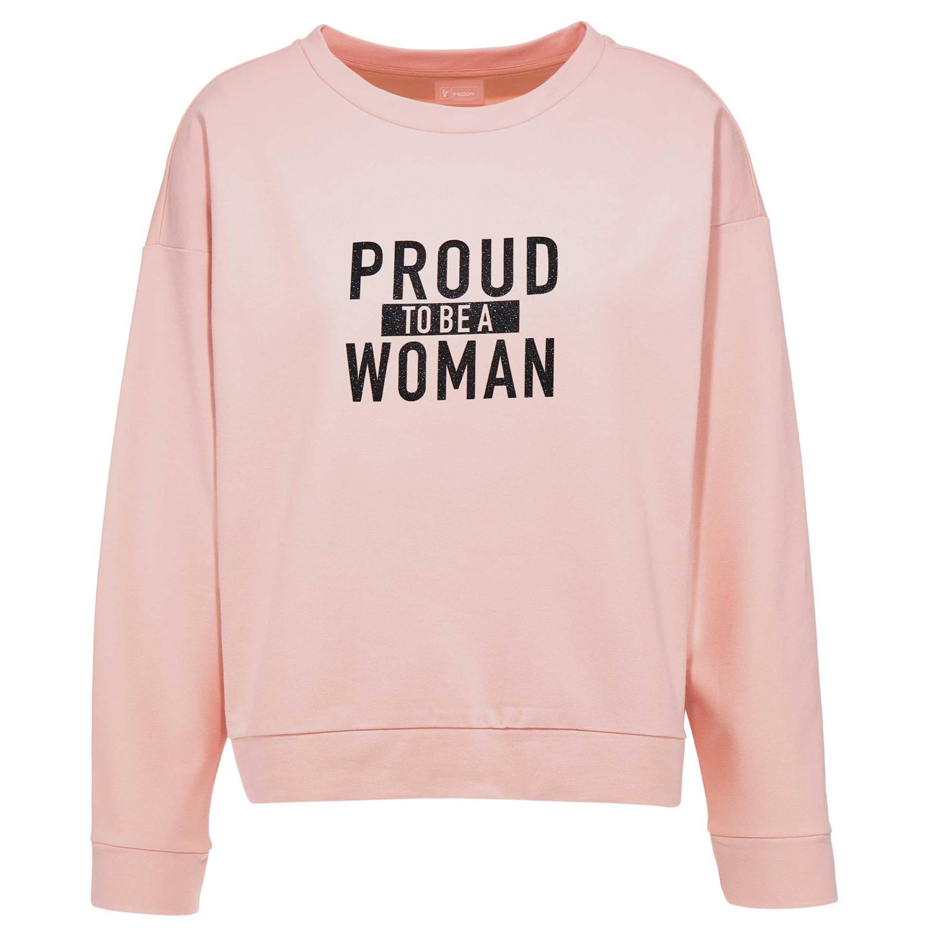 Sweatshirt Damen Rosa L von FREDDY